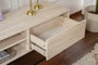 Hanah Home Escape 180 Soporte de TV Negro y Travertino